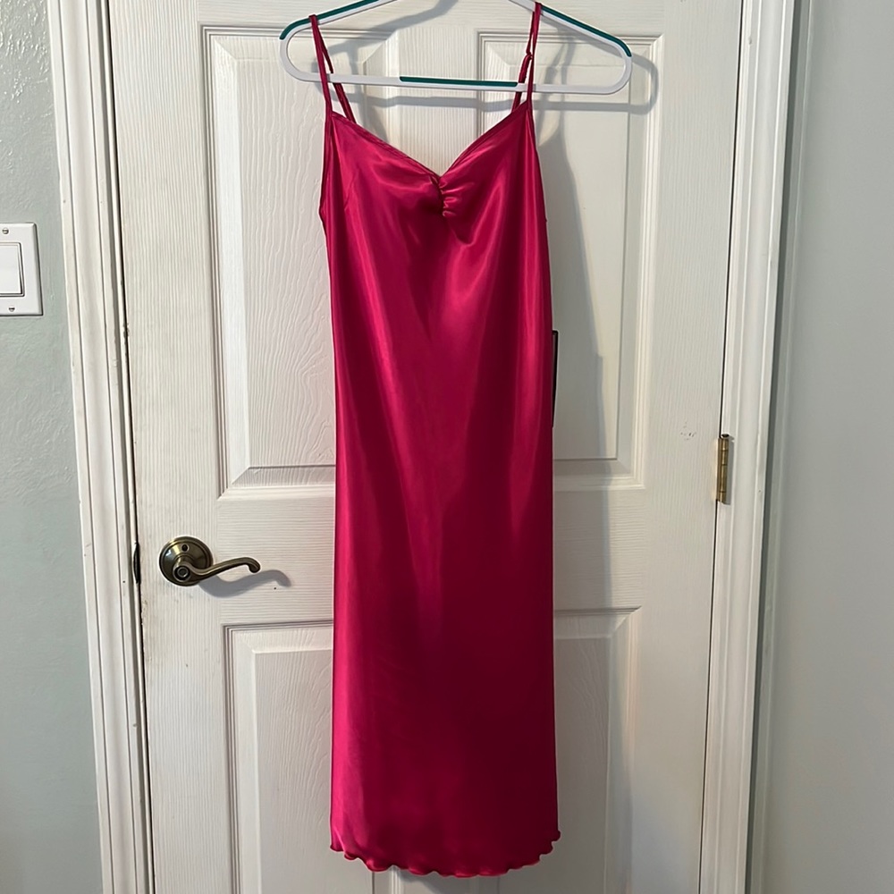 Satin midi dress